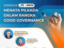 AIPI-ADIPSI Gelar Webinar Menata Pilkada dalam Mewujudkan Good Governance
