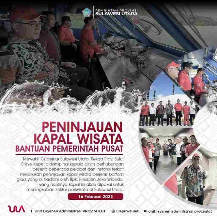Presiden Jokowi Hadiahi Pemprov Sulut Dua Unit Kapal Wisata Bottom Glass
