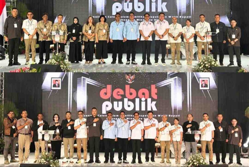 Bawaslu Minut Hadiri Debat Publik Calon Bupati dan Wabup Minut